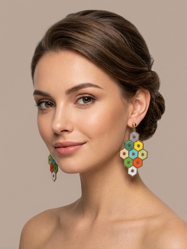 MAXIARETES TEJIDOS EN MIYUKI OJOS DE COLORES COLORES