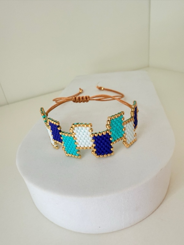 PULSERA MIYUKI FIGURAS GEOMETRICAS COLORES