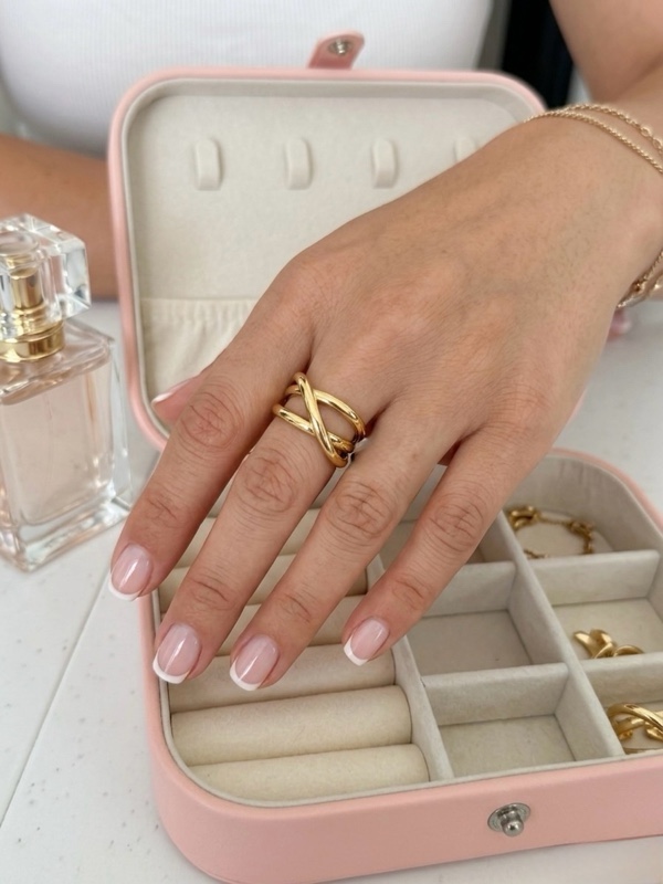 ANILLO LAZOS DORADO DORADO