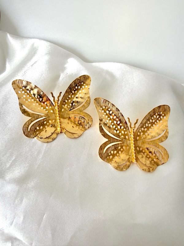 MAXI ARETES MARIPOSA DORADO