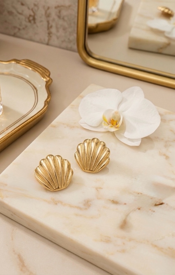 ARETE TOPO CONCHA DORADO